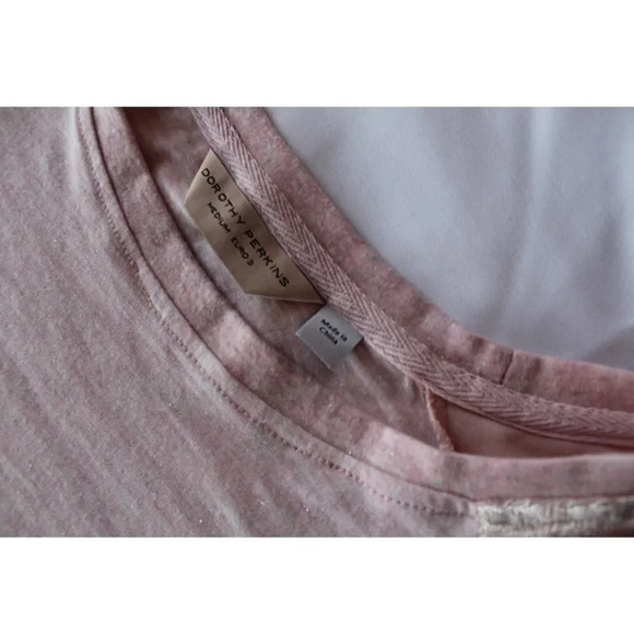 Light pink velvet short sleeves top - Picture 6 of 6